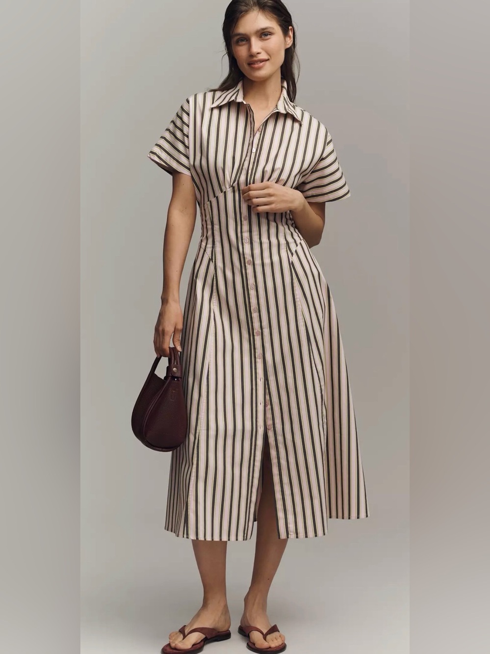 Exquise Raina Midi Shirt Dress